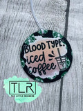 Blood Type: Iced Coffee Air Freshener