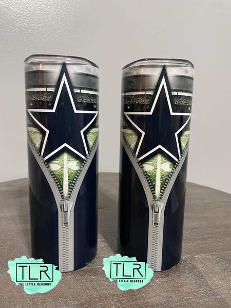 Steelers Zipper Tumbler Wrap, 20oz Tumbler Wrap, NFL Tumbler