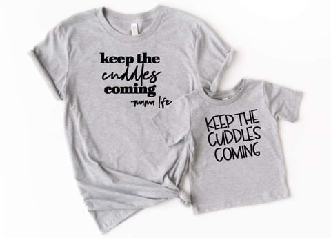 Mommy and Me Cuddles Tees - The  Little Reasons