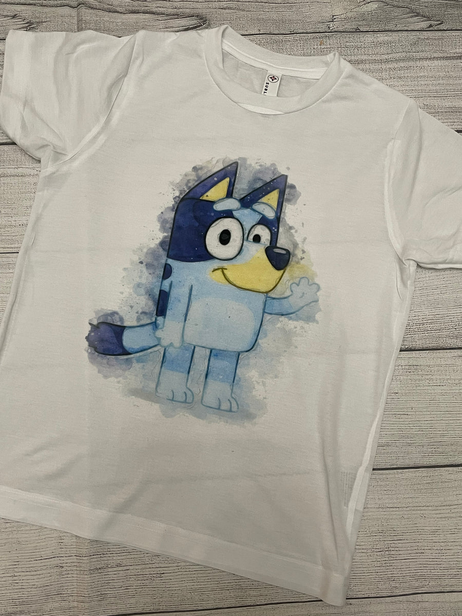 Bluey Watercolor Tee – The Little Reasons
