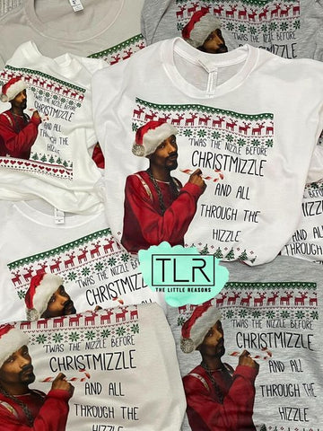 'Twas The Nizzle Before Christmizzle Adult Tee