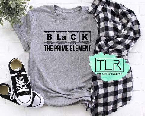 BLACK The Prime Element Tee