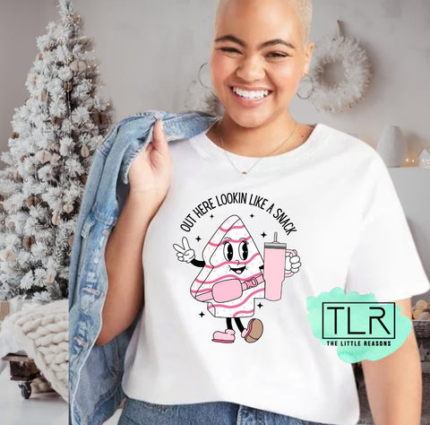 Out Here Lookin Like A Snack Adult Tee