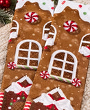 Gingerbread House Socks