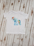 Watercolor Rainbow Dash Tee - The  Little Reasons