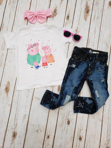 Peppa Pig Watercolor Tee - The  Little Reasons