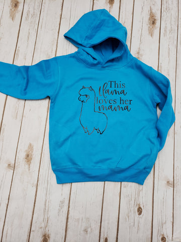 This Llama Loves Her Mama Pullover Hoodie - The  Little Reasons