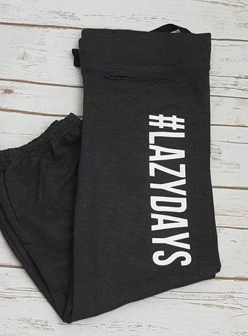 #Lazy Days Capri Style Joggers - Ladies L - The  Little Reasons