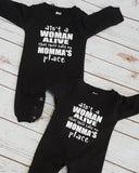 Ain't A Woman Alive That Could Take My Momma's Place Romper for baby boy - The  Little Reasons