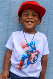 Captain America Watercolor Tee - The  Little Reasons