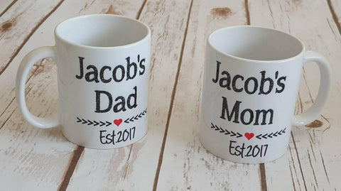 New Mom and Dad Mug Set - The  Little Reasons