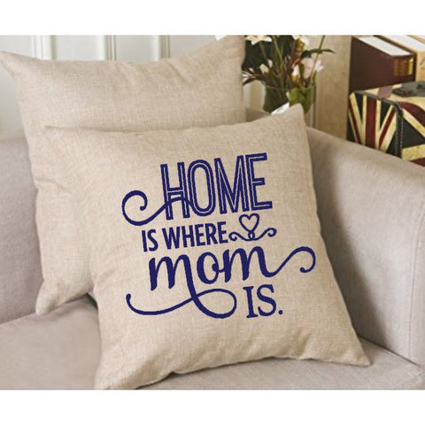 Home is where Mom is Throw Pillow Cover - The  Little Reasons