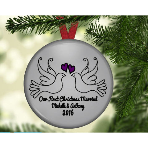 Our First Christmas Married Ornament - The  Little Reasons