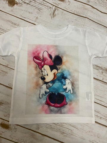 Minnie Mouse Watercolor Tee