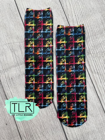Tie Dye MTV Socks
