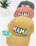 MAMA Chenille Patch Distressed Baseball Cap