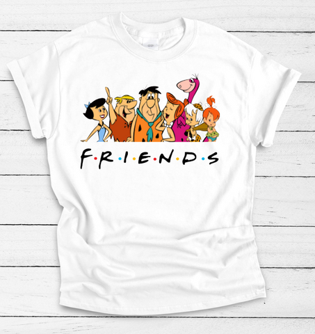 The Flintstones FRIENDS Adult Tee