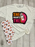 She Wants The "D" Adult Tee