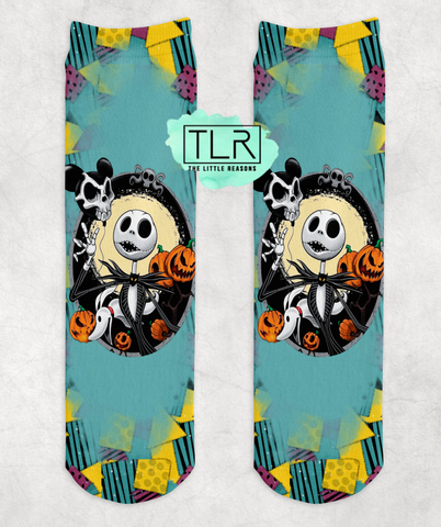 Teal Jack - Sally Dress Print Socks