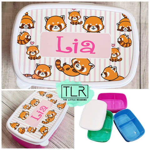 Cute Red Panda Lunch Container