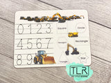 Trace and Wipe Numbers & Shapes Dry Erase Board