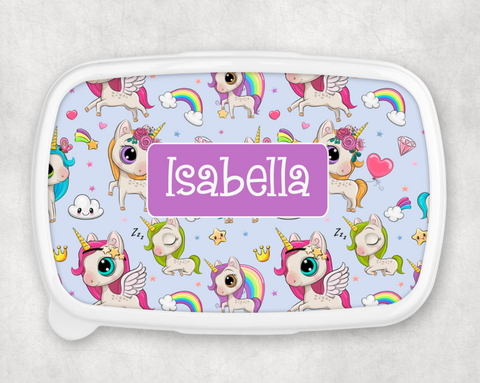 Rainbows and Unicorns Lunch Container