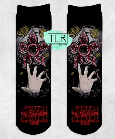 Should I Stay Or Should I Go - Stranger Things Socks